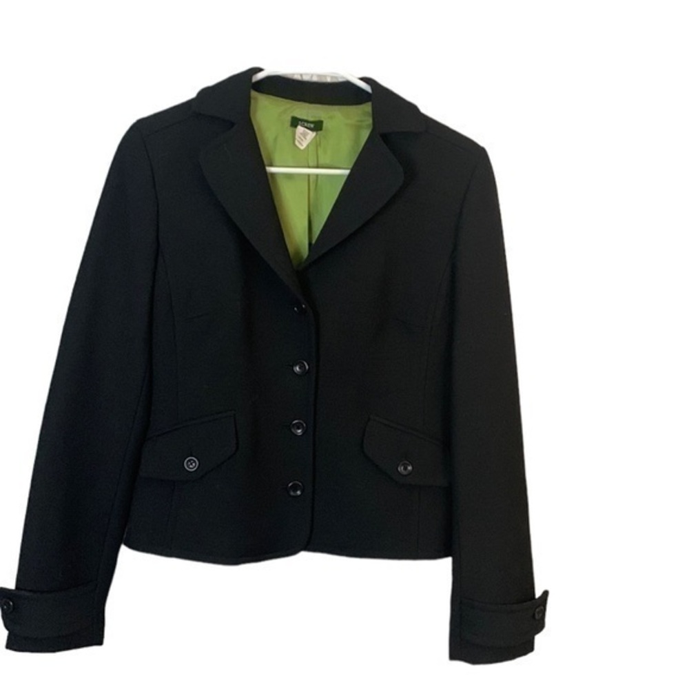 Jcrew Black Wool Blazer Size Small